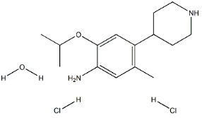 5-甲基-2-(1-甲基乙氧基)-4-(4-哌啶)-苯胺二盐酸盐一水合物