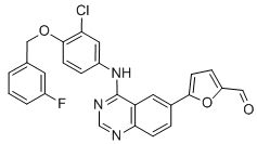 5-[4-[[3-Chloro-4-[(3-fluorophenyl)methoxy]phenyl]amino]-6-quinazolinyl]-2-furancarboxaldehyde