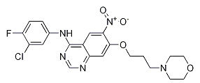 N-(3-chloro-4-fluorophenyl)-7-(3-Morpholino propoxy)-6-nitroquinazolin-4-aMine