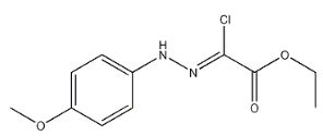 Acetic acid, 2-chloro-2-[2-(4-methoxyphenyl)hydrazinylidene], ethyl ester