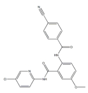 N-(5-氯-2-吡啶基)-2-[(4-氰基苯甲酰基)氨基]-5-甲氧基苯甲酰胺