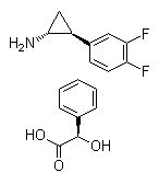 (1R,2S)-2-(3,4-二氟苯基)环丙胺 (R)-扁桃酸盐