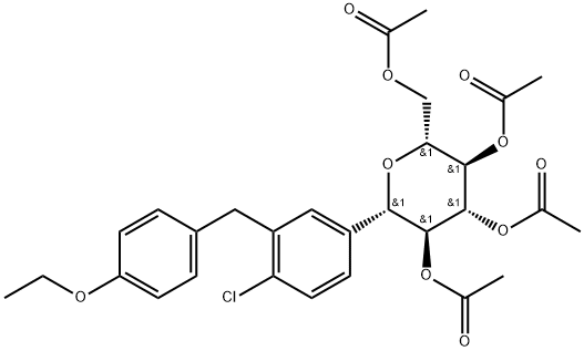 2-氯-5-(2,3,4,6-四-O-乙酰基-β-D-吡喃葡萄糖-1-基)-4'-乙氧基二苯甲烷