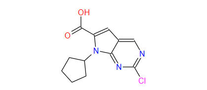 2-氯-7-环戊基-7H-吡咯并[2,3-d]嘧啶-6-羧酸