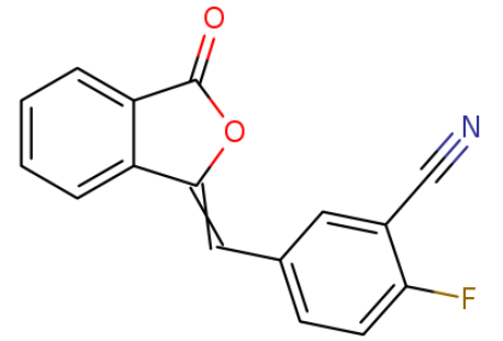 2-氟-5-[(3-氧代-1(3H)-异苯并呋喃亚基)甲基]苯腈