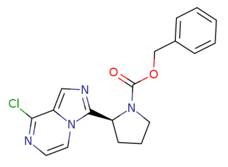 (2S)-2-(8-氯咪唑并[1,5-a]吡嗪-3-基)-1-吡咯烷羧酸苯基甲基酯