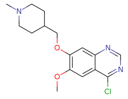 4-氯-7-[N-甲基哌啶-4-基甲氧基]-6-甲氧基喹唑啉