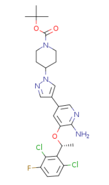 4-[4-[6-氨基-5-[[(R)-1-(2,6-二氯-3-氟苯基)乙基]氧基]吡啶-3-基]吡唑-1-基]哌啶-1-羧酸叔丁酯