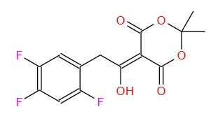 5-[1-羟基-2-(2,4,5-三氟苯基)亚乙基]-2,2-二甲基-1,3-二氧六环-4,6-二酮