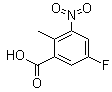 5-氟-2-甲基-3-硝基苯甲酸