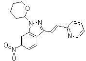 (E)-6-硝基-3-[2-(吡啶-2-基)乙烯基]-1-(四氢-2H-吡喃-2-基)-1H-吲唑